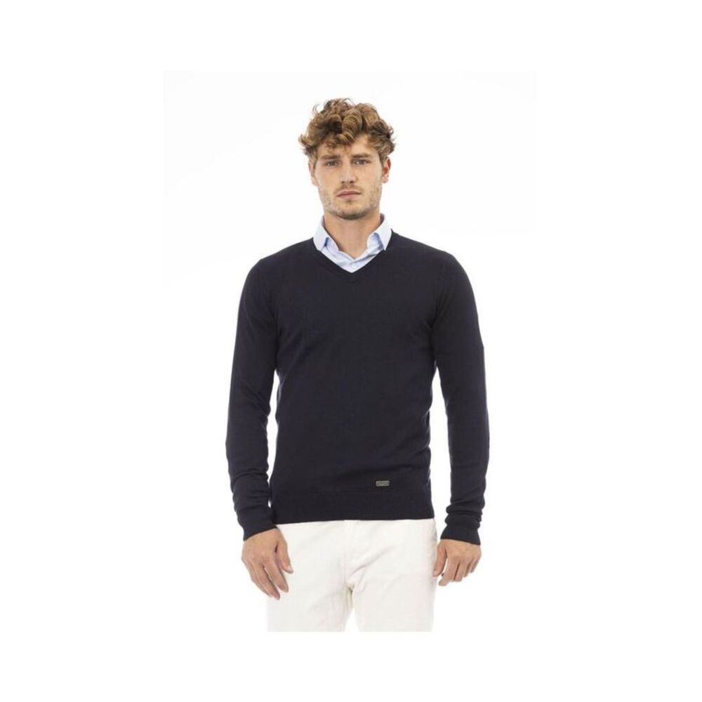 Baldinini Trend Blue Cashmere Men's Sweatshirt